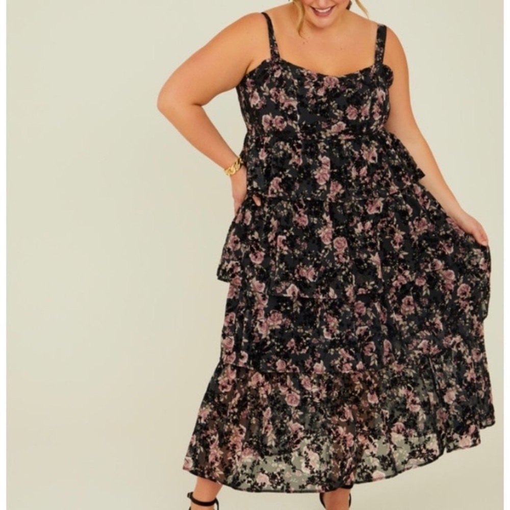 NEW Arula Floral Maxi Dress Plus Size X / XL / 0X NWT